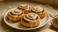 Cinnamon rolls soffici e alti: la ricetta passo passo con glassa a scelta