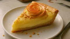 Crostata crema e mele: la frolla all’olio che si stende in un attimo