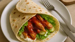Piadina con kebab di pollo in padella: pronta in pochi minuti, super saporita